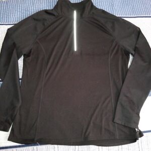 Black Quarter-Zip Pullover